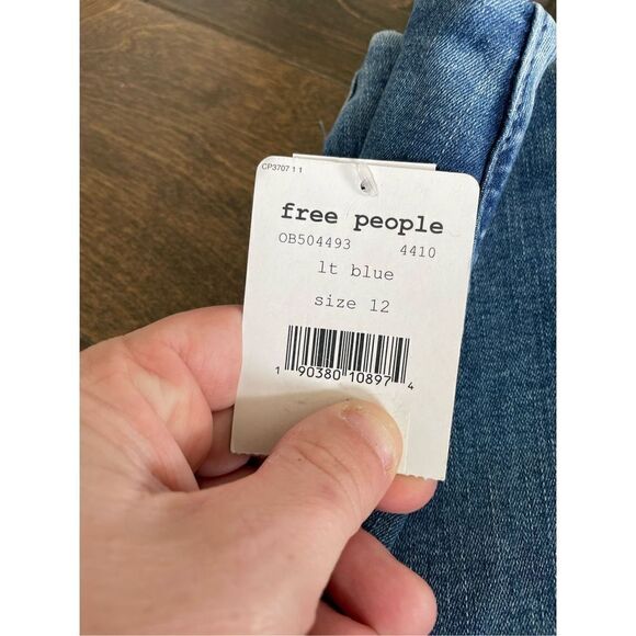 NWT Free People Women's Denim Mini Skirt Sz 12 - Picture 9 of 9